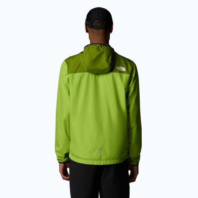 Ανδρικό μπουφάν τρεξίματος The North Face Higher Run Wind meadow grass/oak green 3