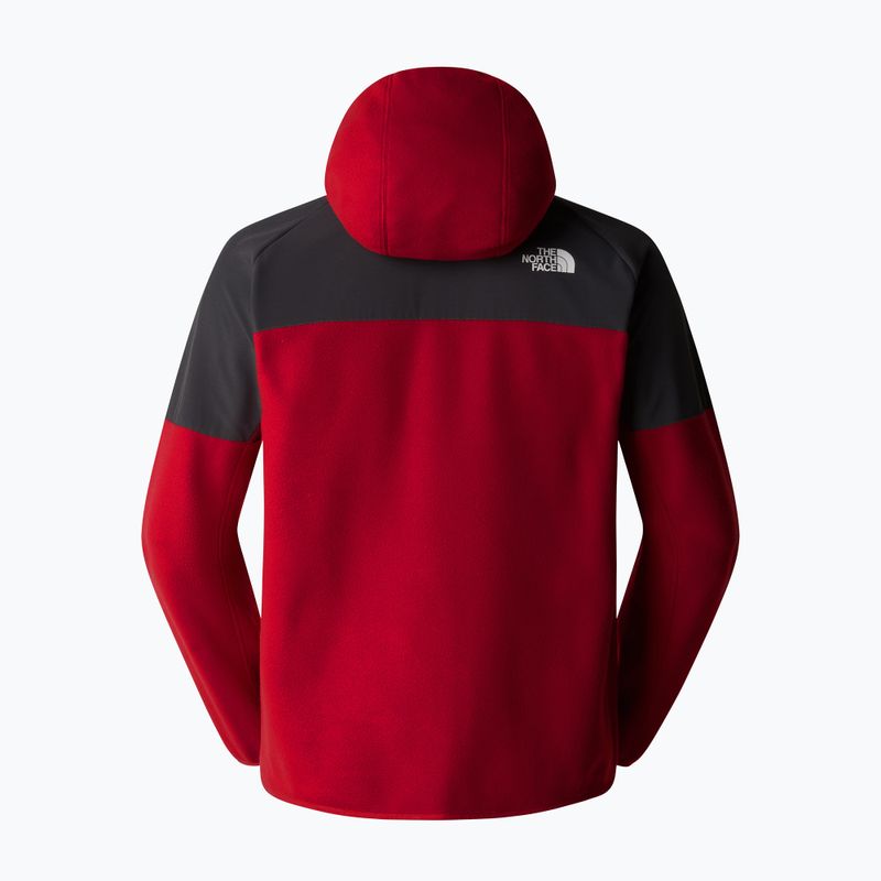 Ανδρικό φούτερ The North Face Glacier Heavyweight Full Zip HD garnet red/asphalt grey 6