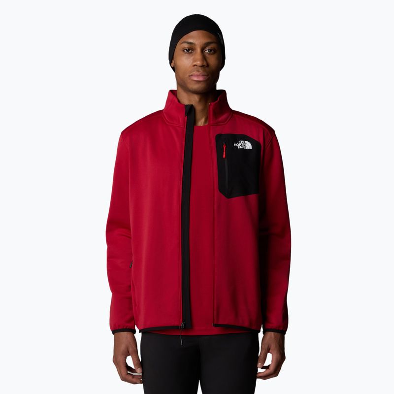 Ανδρικό φούτερ The North Face Crest FZ garnet red/black 4