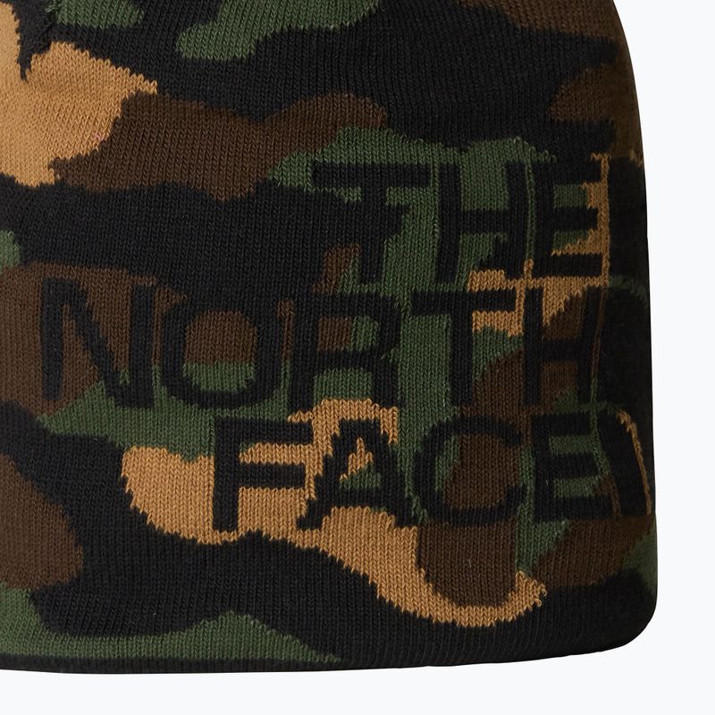 Ανδρικό χειμωνιάτικο σκουφάκι The North Face Reversible Highline black camo print 3