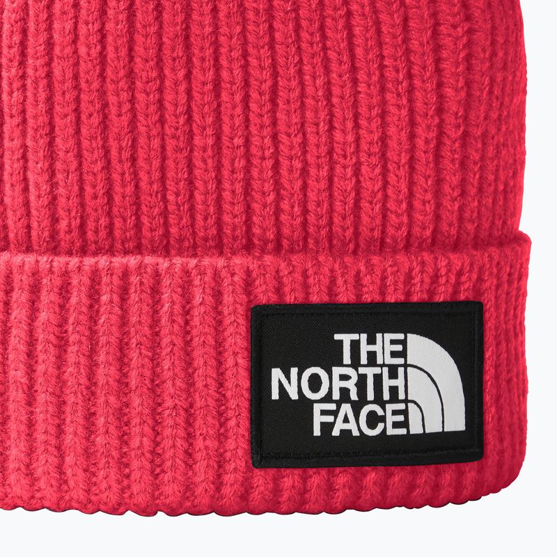 Παιδικό σκουφάκι πεζοπορίας The North Face TnF Box Logo Cuffed radiant poppy 2