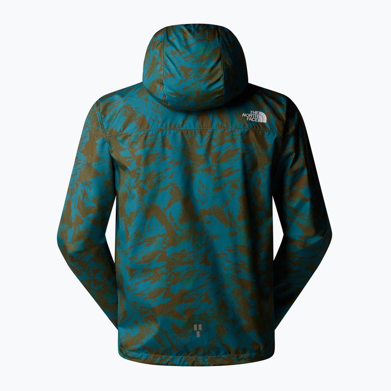 Ανδρικό μπουφάν τρεξίματος The North Face Higher Run Wind algae blue mountain 5