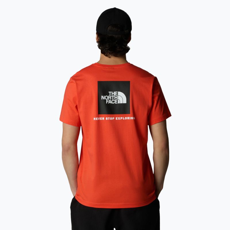 Ανδρικό μπλουζάκι The North Face Box Nse crimson orange/black 3