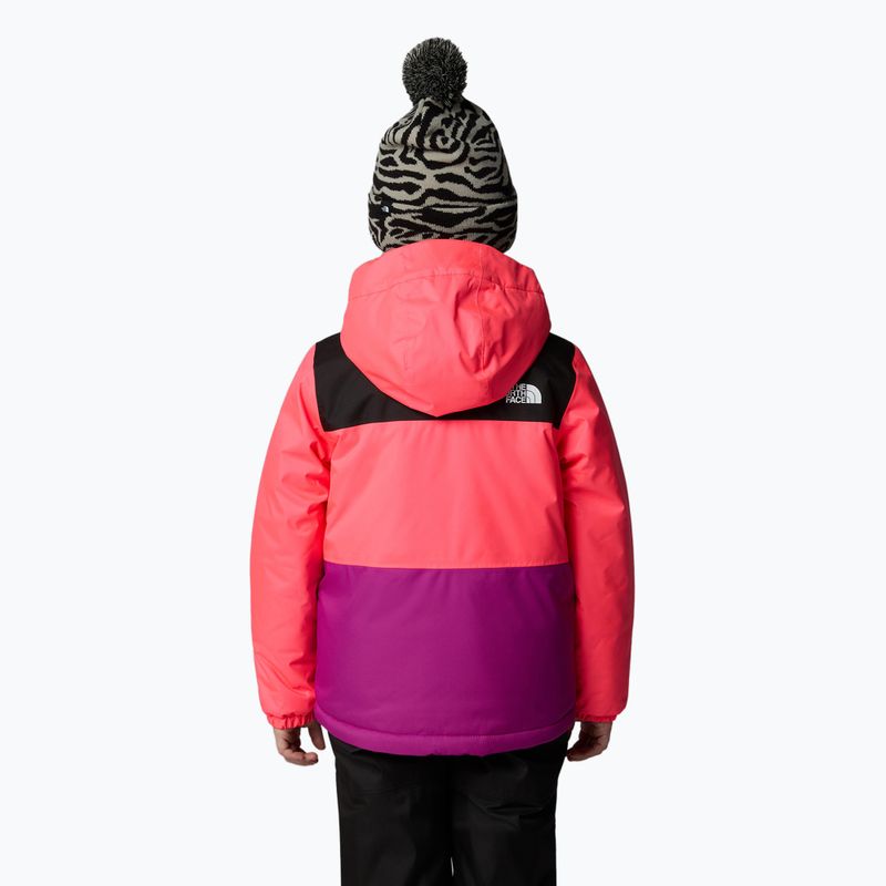 The North Face Kid Freedom Μονωμένο παιδικό μπουφάν σκι με ακτινοβόλο παπαρούνα 3