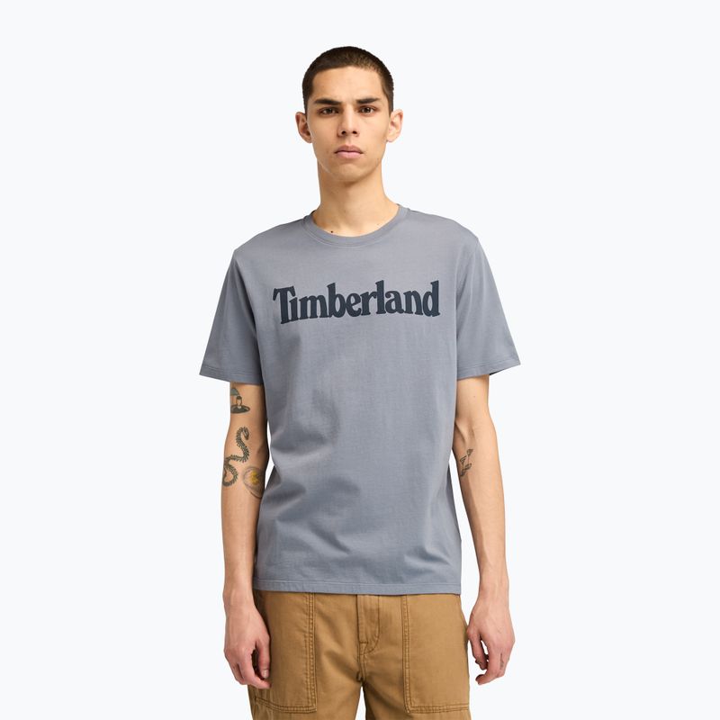 Ανδρικό Timberland Tfo Wordmark Logo T-shirt folkstone γκρι