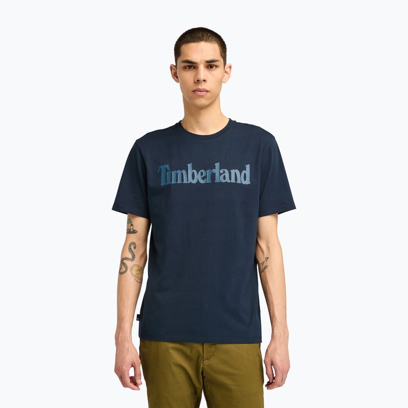 Ανδρικό Timberland Tfo Wordmark Logo σκούρο ζαφείρι/σκούρο τζιν T-shirt