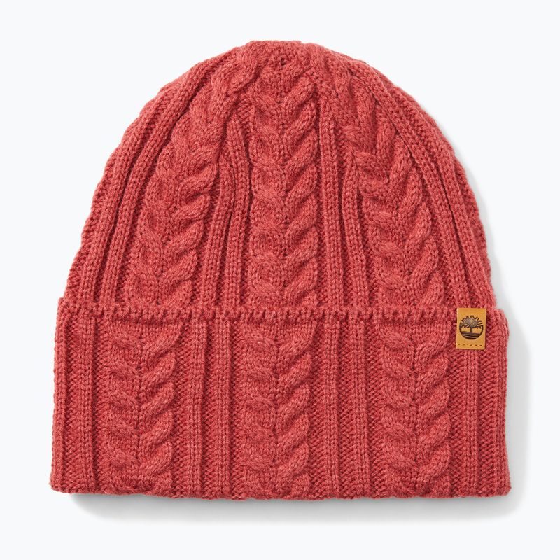 Γυναικείος χειμωνιάτικος σκούφος Timberland Cable Beanie garnet rose