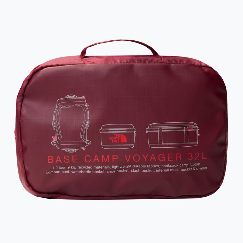 Τσάντα ταξιδιού The North Face Base Camp Voyager Duffel 32 l beetroot/red 4