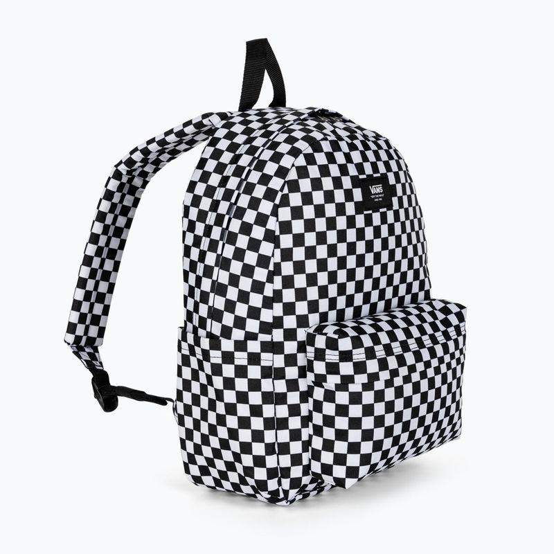 Vans Old Skool Grom Check 18 l μαύρο/λευκό παιδικό αστικό σακίδιο πλάτης 2