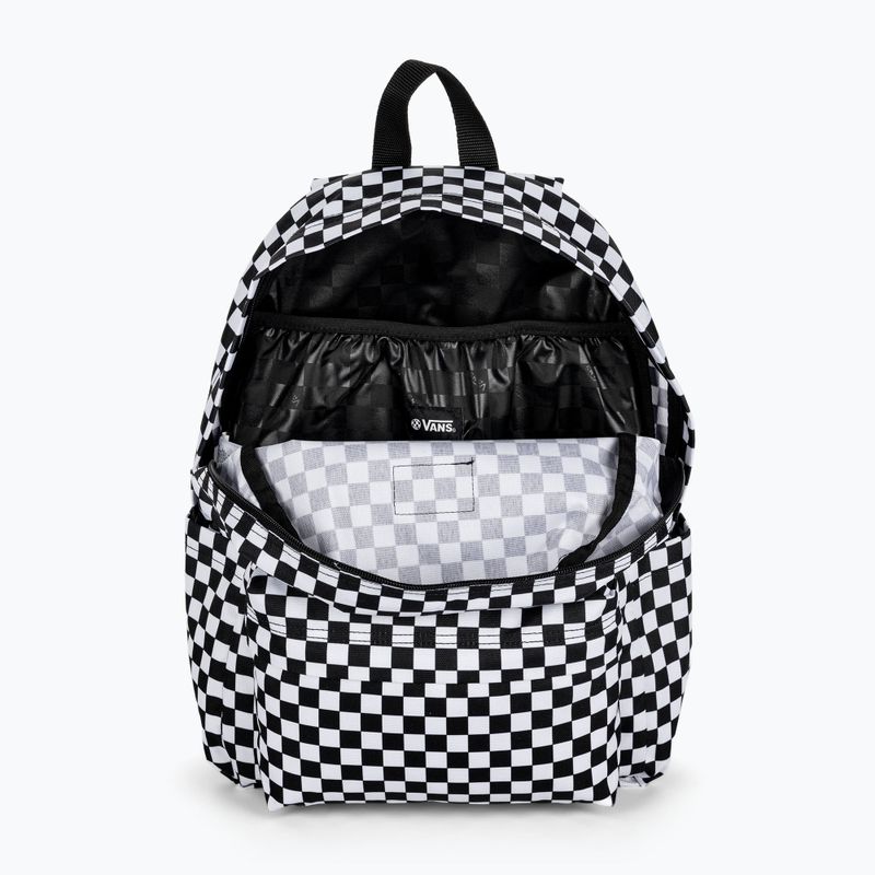 Vans Old Skool Grom Check 18 l μαύρο/λευκό παιδικό αστικό σακίδιο πλάτης 7