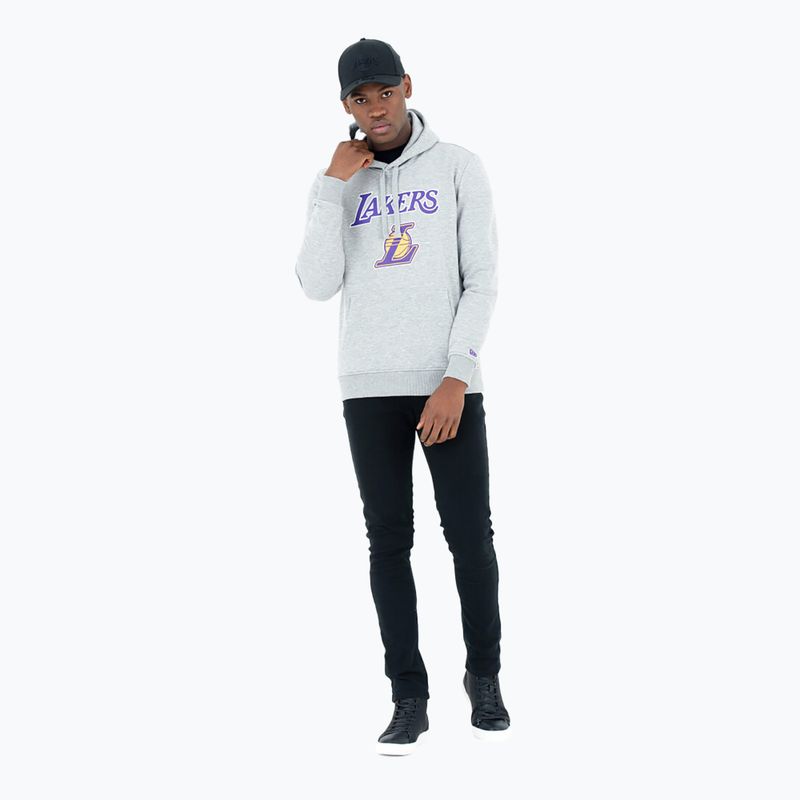 Ανδρικό New Era NBA Regular Hoody Los Angeles Lakers γκρι med φούτερ 2