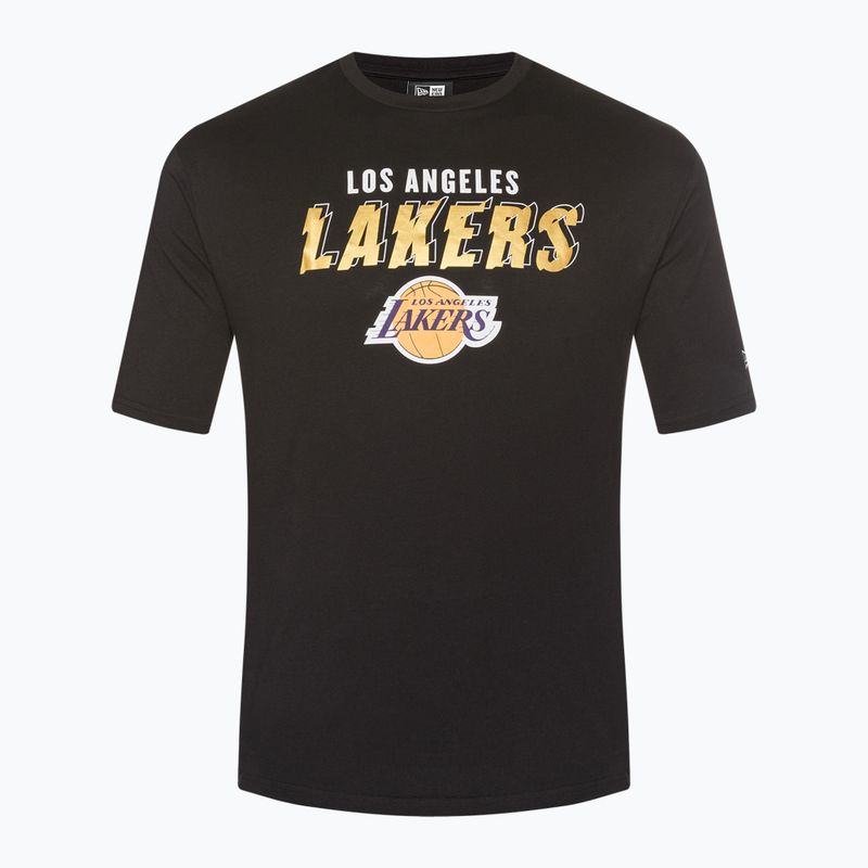 Ανδρικό New Era Team Script OS Tee Los Angeles Lakers μαύρο 6