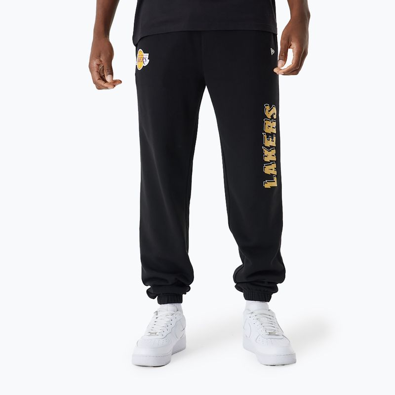 Ανδρικό New Era NBA Team Script Jogger Los Angeles Lakers μαύρο