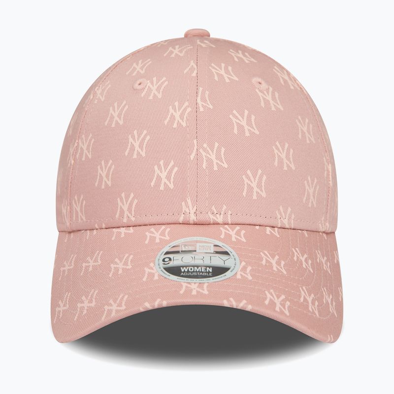 Γυναικείο καπέλο μπέιζμπολ New Era Monogram 9Forty New York Yankees pastel pink 3