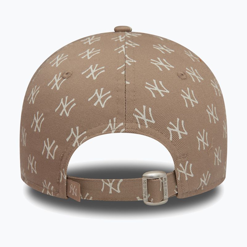 Γυναικείο καπέλο μπέιζμπολ New Era Monogram 9Forty New York Yankees pastel brown 4