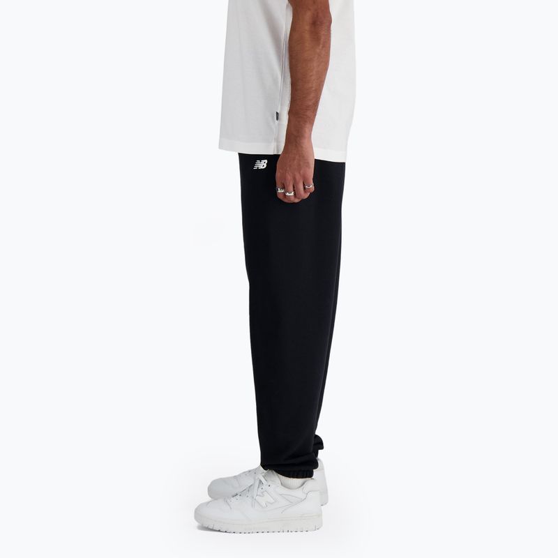 Ανδρικό New Balance French Terry Jogger παντελόνι μαύρο 2