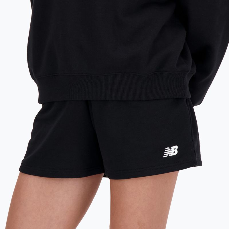 Γυναικείο New Balance French Terry Short μαύρο 4