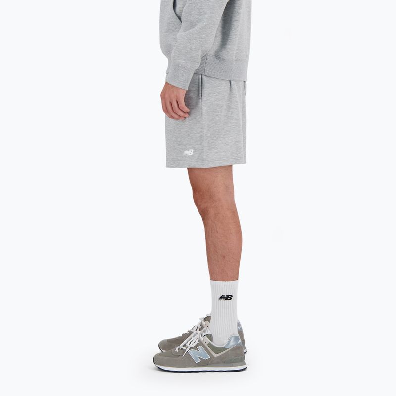 Ανδρικό New Balance French Terry Short αθλητικό γκρι 3