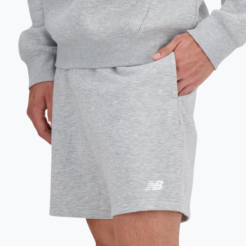 Ανδρικό New Balance French Terry Short αθλητικό γκρι 4