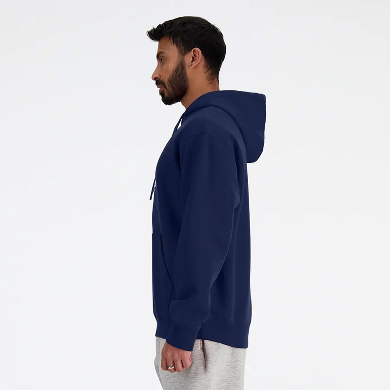 Ανδρικό φούτερ New Balance Stacked Logo French Terry Hoodie navy 3