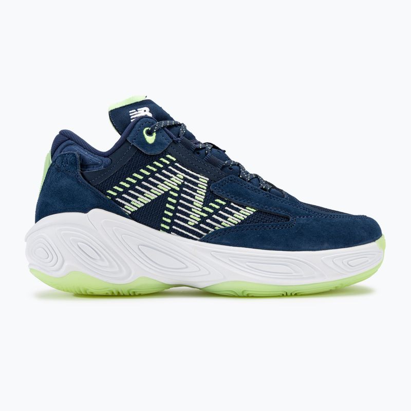 New Balance Fresh Foam BB v2 navy/lime παπούτσια μπάσκετ 2