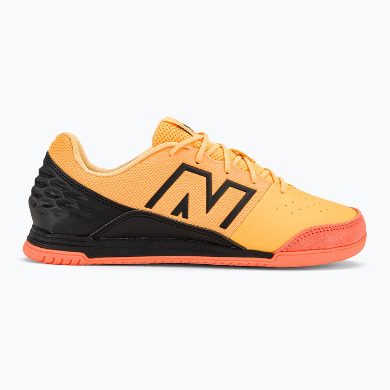 Παιδικά ποδοσφαιρικά παπούτσια New Balance Audazo Command JNR v6 IN λευκό ροδακινί 2