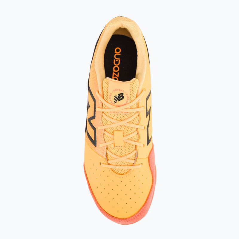 Παιδικά ποδοσφαιρικά παπούτσια New Balance Audazo Command JNR v6 IN λευκό ροδακινί 6