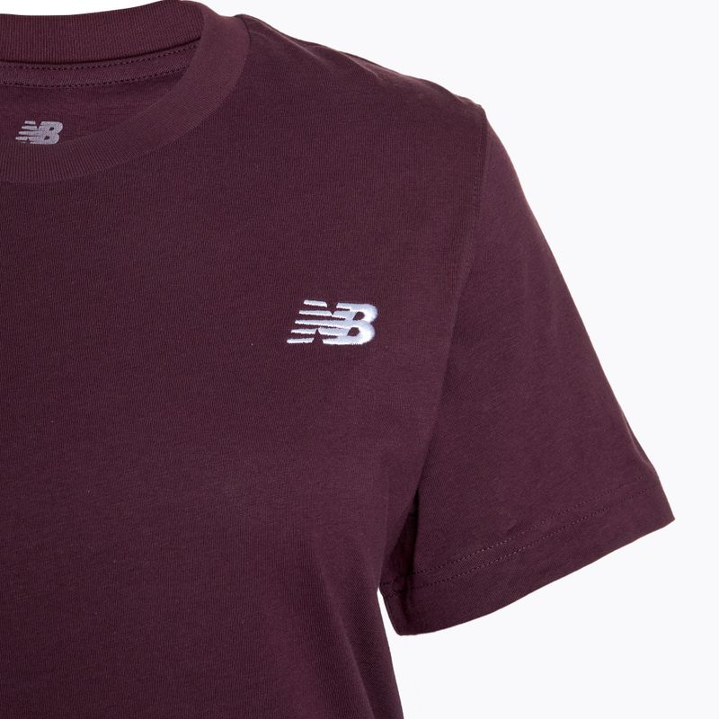 Γυναικείο μπλουζάκι New Balance Essentials Jersey plum brown 3