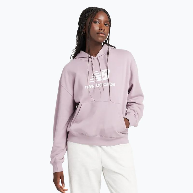 Γυναικείο φούτερ New Balance French Terry Stacked Logo Hoodie icewine