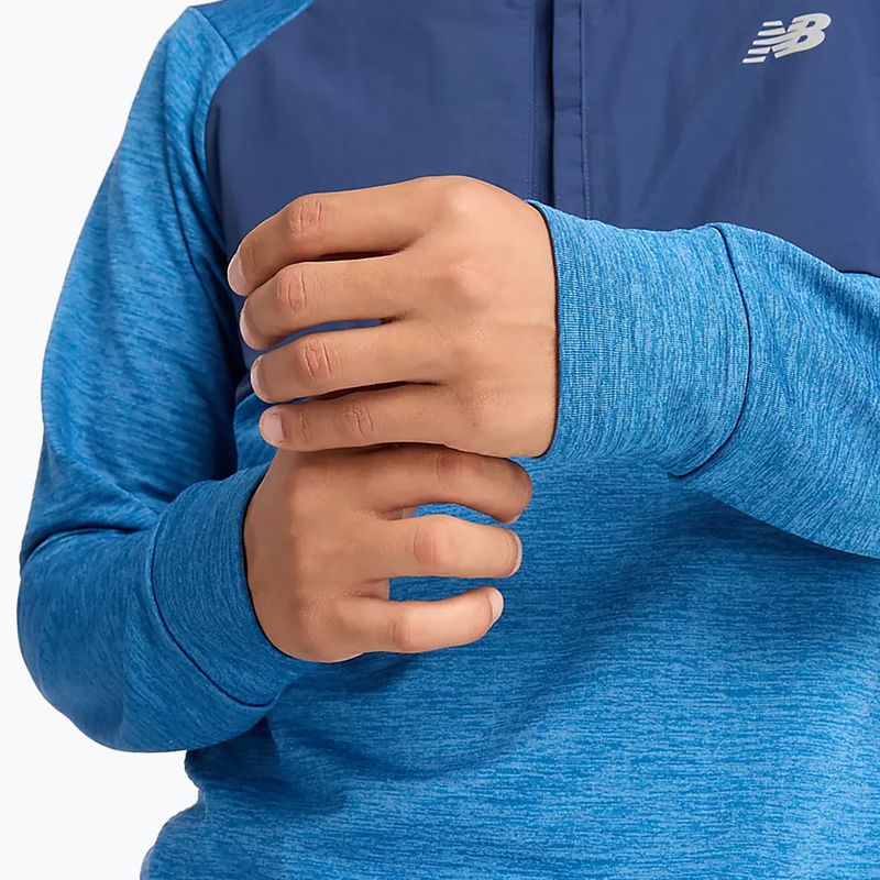 Ανδρικό μακρυμάνικο τρεξίματος New Balance Athletics Heat Grid 1/2 Zip heron blue 6