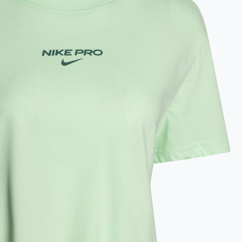 Γυναικείο μπλουζάκι προπόνησης Nike Pro Dri-Fit Cropped vapour green 3