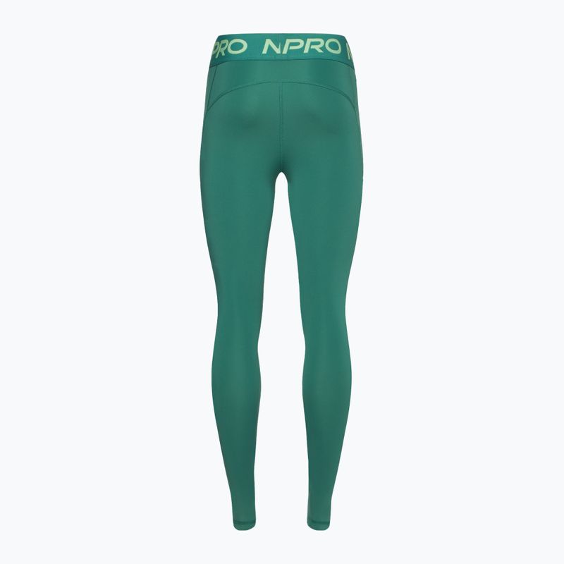 Γυναικείο κολάν προπόνησης Nike Pro Dri-FIT Mid-Rise 7/8 Graphic bicoastal/vapour green/white 2