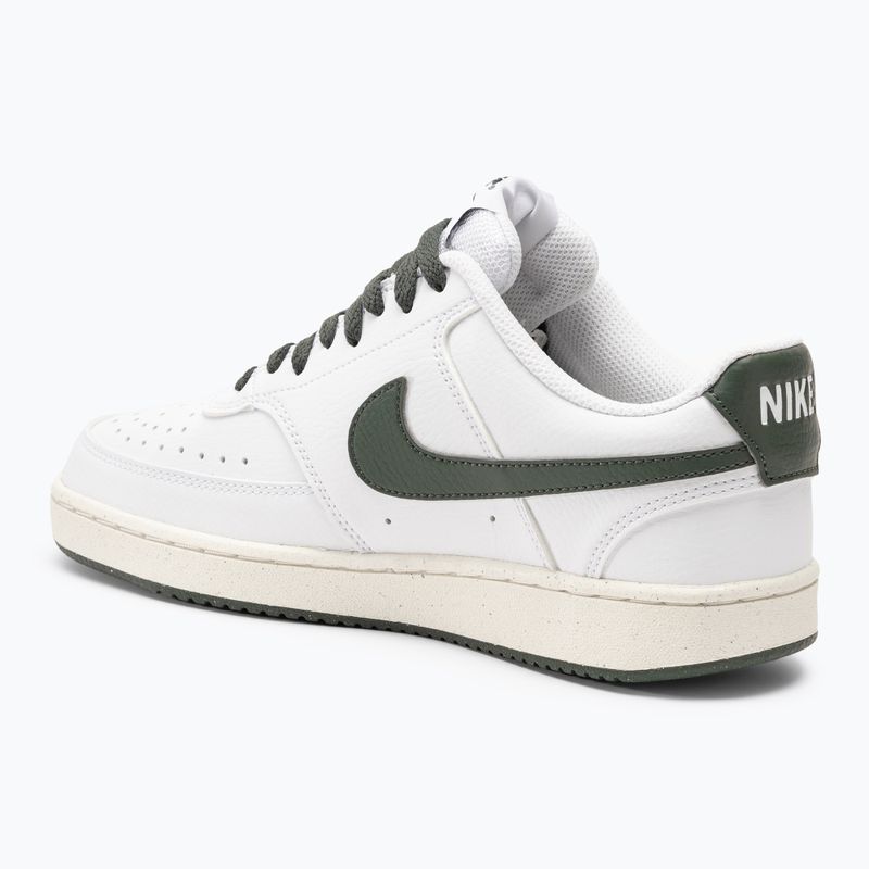 Nike Court Vision Low Next Nature γυναικεία παπούτσια λευκό / πράσινο στάδιο / πανί / vintage πράσινο 4