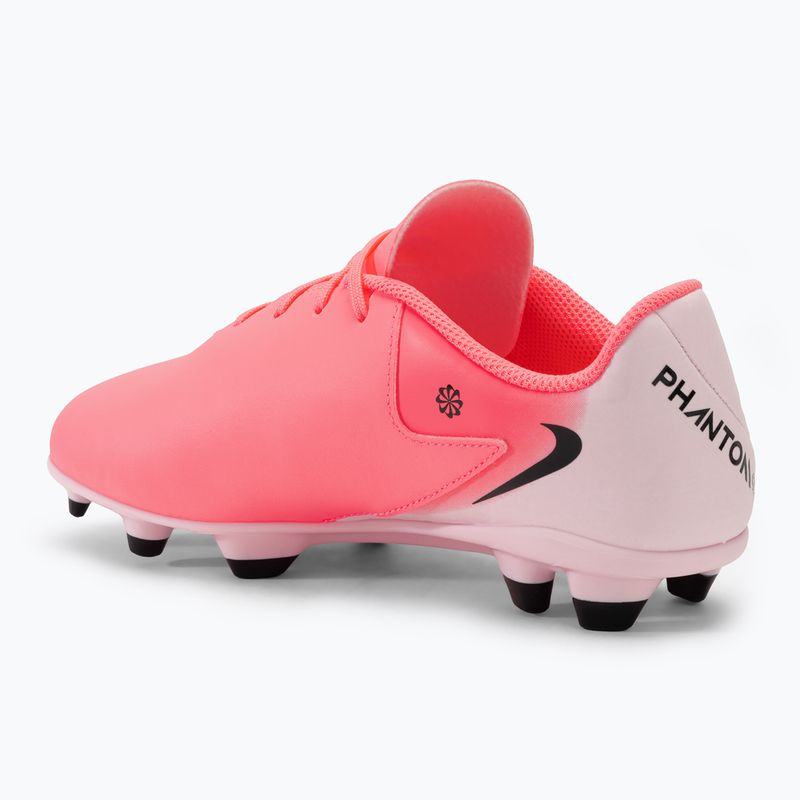 Nike Phantom GX II Club FG/MG Junior παπούτσια ποδοσφαίρου για παιδιά, παλμός ηλιοβασιλέματος/μαύρο 3