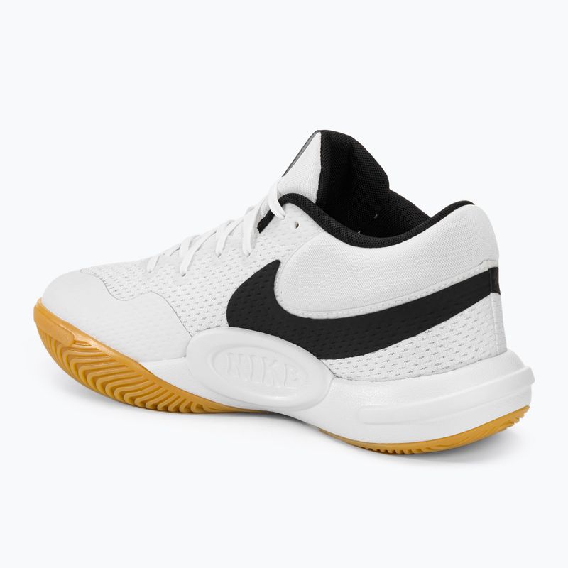 Nike Hyperquick Court Flight λευκά/μαύρα παπούτσια βόλεϊ 3