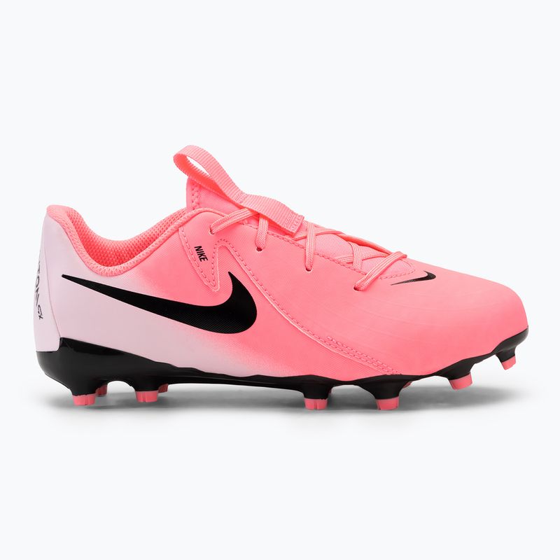 Nike Phantom GX II Academy FG/MG Junior παπούτσια ποδοσφαίρου για παιδιά, παλμός ηλιοβασιλέματος/μαύρο 2