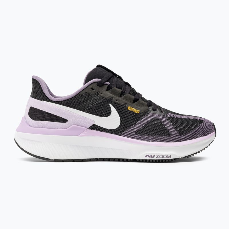 Nike Structure 25 γυναικεία παπούτσια για τρέξιμο μαύρο / daybreak / lilac bloom / λευκό 2