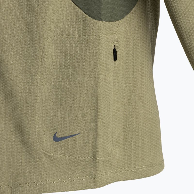 Ανδρικό φούτερ Nike Trail Dri-Fit UV LS Hoodie ουδέτερη λαδί/μεσαία λαδί/λιλάζ ανθισμένο μακρυμάνικο τρέξιμο 4