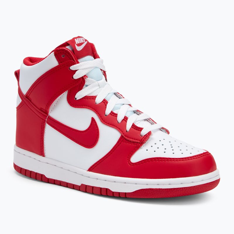 Nike Dunk High λευκά/κόκκινα παπούτσια