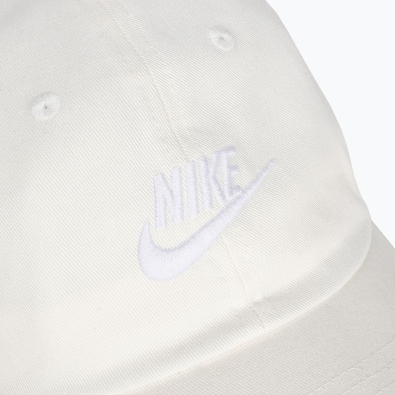 Καπέλο μπέιζμπολ Nike Club Unstructured Futura Wash sail/white 3