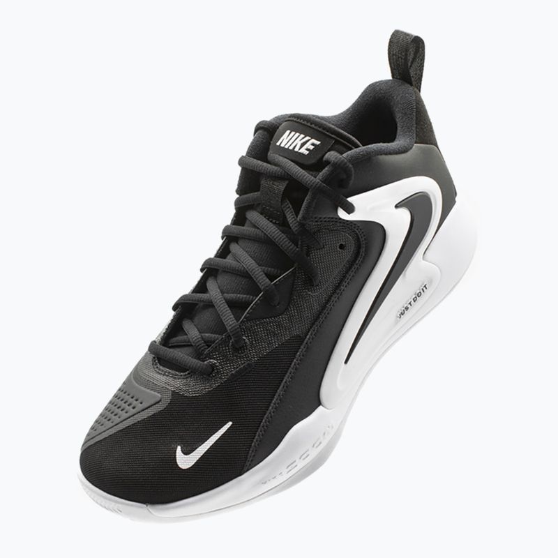 Nike React Hyperset 2 παπούτσια βόλεϊ μαύρο/μαύρο/λευκό 4