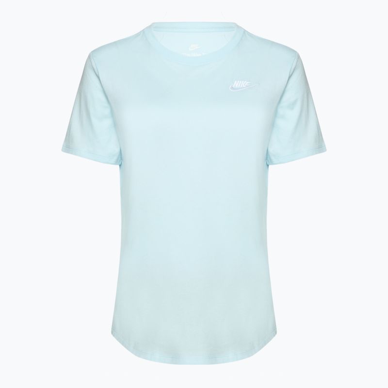 Γυναικείο t-shirt Nike Sportswear Club Essentials μπλε/λευκό του παγετώνα