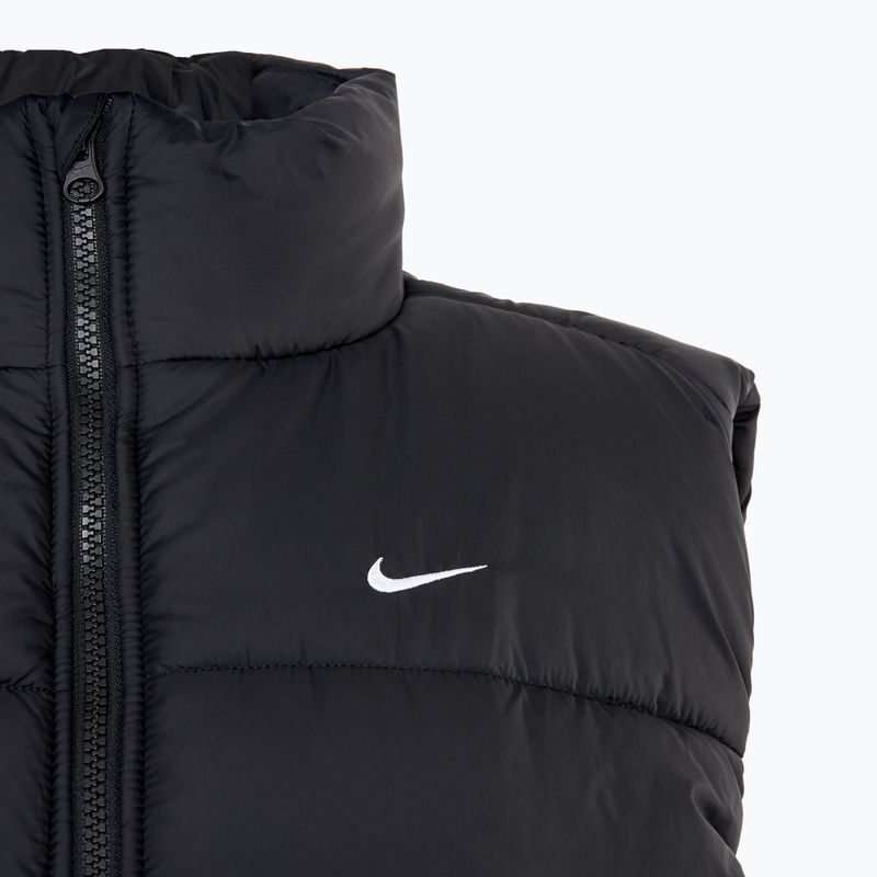 Nike Sportswear Classic Puffer Therma-Fit μαύρο/λευκό γυναικείο αμάνικο μπουφάν 3