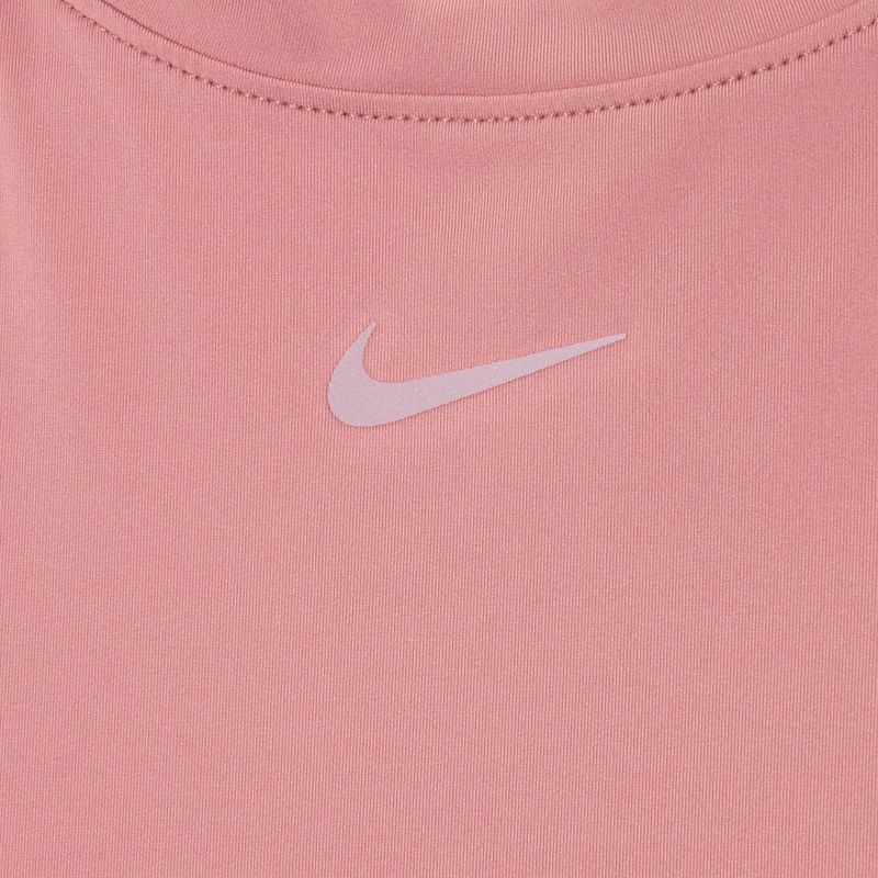 Nike One Classic Dri-Fit γυναικείο t-shirt canyon ροζ/μαύρο 3