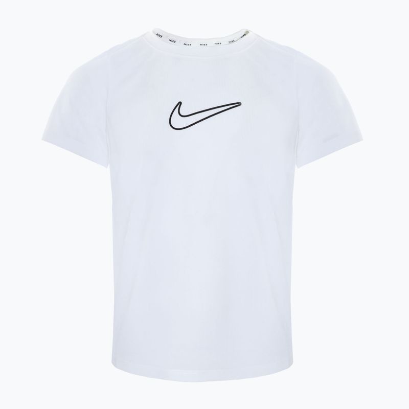 Παιδικό t-shirt Nike One Dri-Fit λευκό/μαύρο