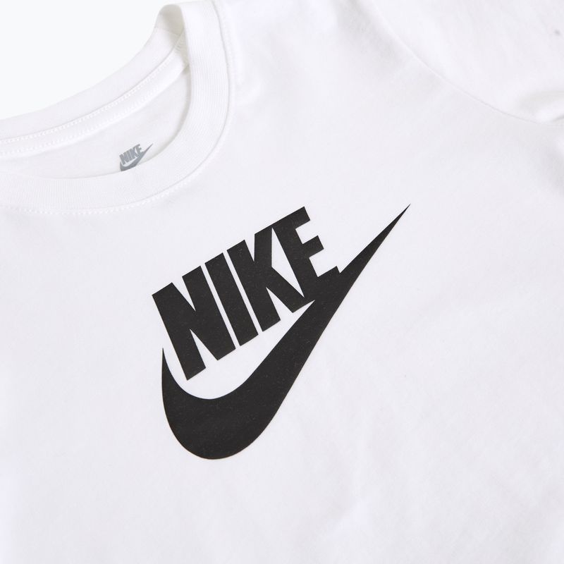 Nike Sportswear Λευκό παιδικό μπλουζάκι με κροσέ 3