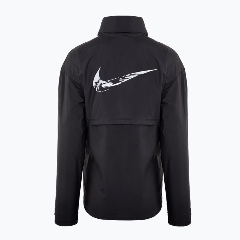 Nike Fast Repel γυναικείο μπουφάν για τρέξιμο μαύρο/λευκό 2