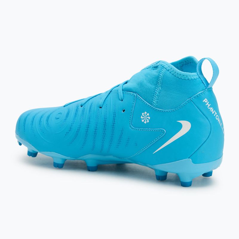 Nike Phantom Luna 2 Academy FG/MG μπλε μανία/λευκό παιδικά ποδοσφαιρικά παπούτσια 3