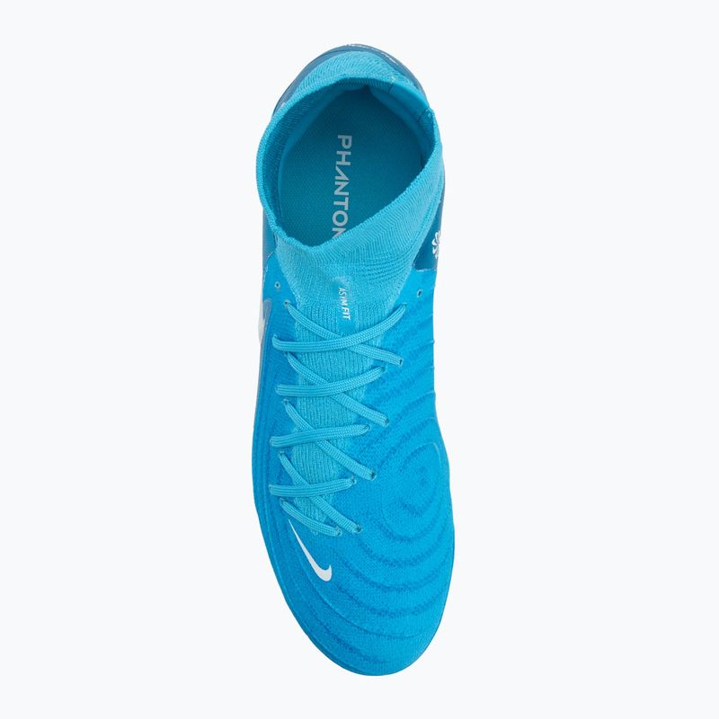 Ανδρικά παπούτσια ποδοσφαίρου Nike Phantom Luna II Pro FG blue fury / white 5