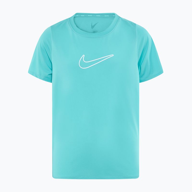 Nike One Dri-Fit πράσινο παγωμένο/λευκό παιδικό t-shirt